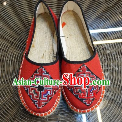 Chinese Ancient Style Handmade Fabric Shoes