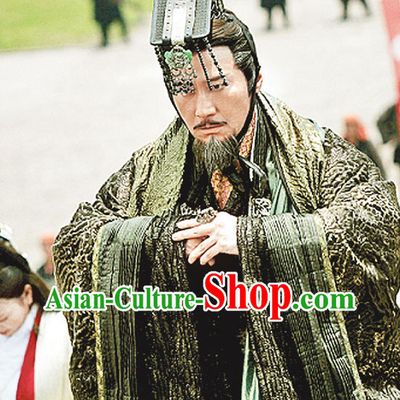 Chinese Ancient Emperor Liu Bang Costumes Complete Set