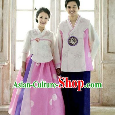 Korean Traditional Hanbok Clothing 2 Sets