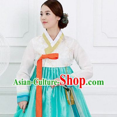 Traditional Korean Fashion Style Female Dress Complete Sets