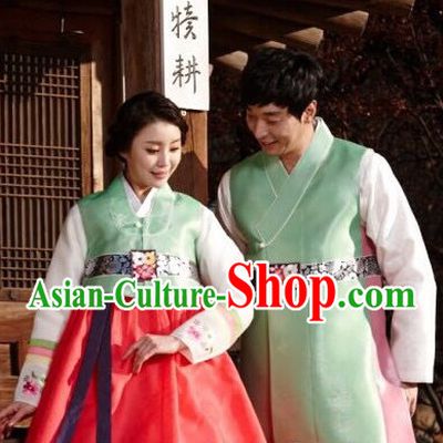 Korean Couple Traditional Dresses 2 Sets