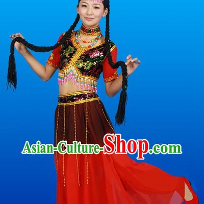 Chinese Costumes Female Ethnic Groups Outfits
