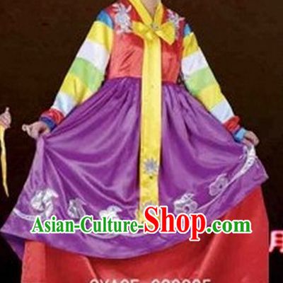 Chinese Chaoxian Dance Costumes Female Ethnic Groups Clothes