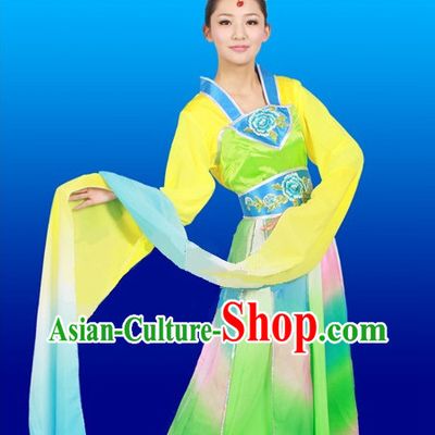 Chinese Stage Dance Costumes Female Ethnic Groups Outfits