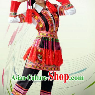 Chinese Costumes Ethnic Dance Costume Complete Set for Women