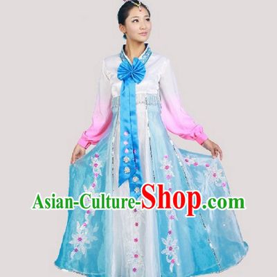 Chinese Costumes Chaoxian Ethnic Dance Costume Complete Set for Women