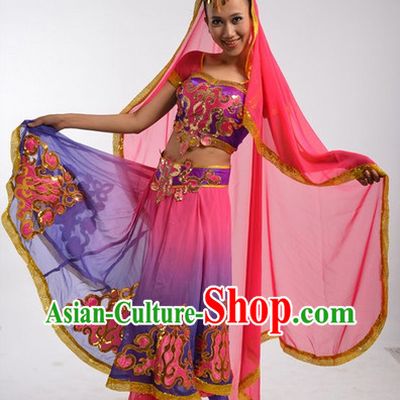 Chinese Costumes Female Ethnic Groups Clothing