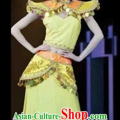 Chinese Dance Costumes Female Ethnic Groups Clothes