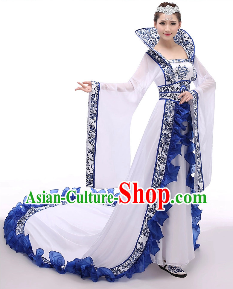 Chinese Hanfu National Costumes Dance Costumes Chinese Traditional Dress Chinese Hanfu National Costumes Dance Costumes Chinese Traditional Dress