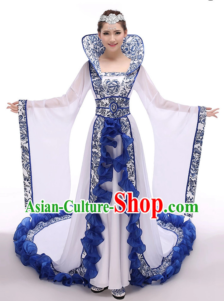 Chinese Hanfu National Costumes Dance Costumes Chinese Traditional Dress Chinese Hanfu National Costumes Dance Costumes Chinese Traditional Dress
