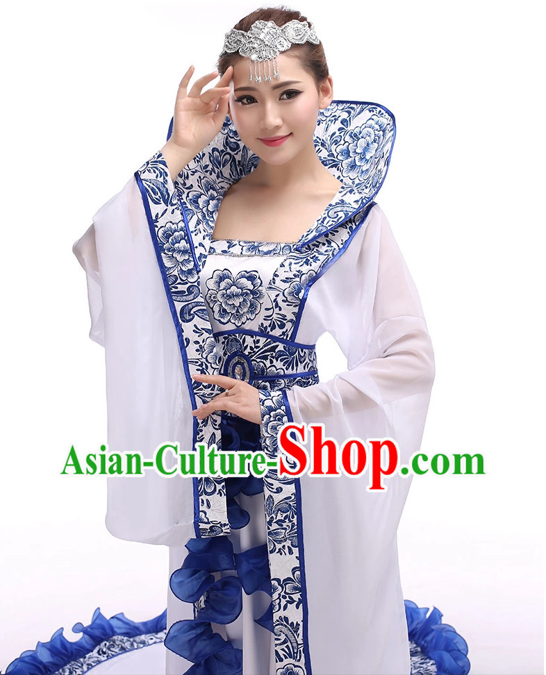 Chinese Hanfu National Costumes Dance Costumes Chinese Traditional Dress Chinese Hanfu National Costumes Dance Costumes Chinese Traditional Dress