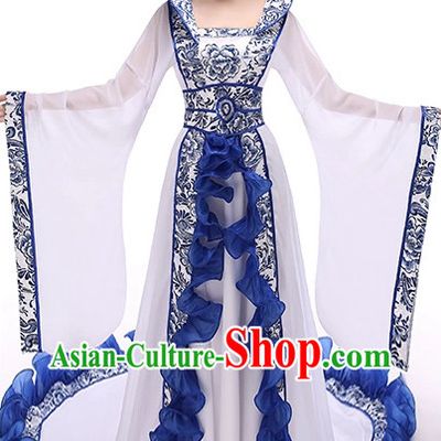 Chinese Empress Hanfu Costumes and Hair Accessories Complete Set for Women