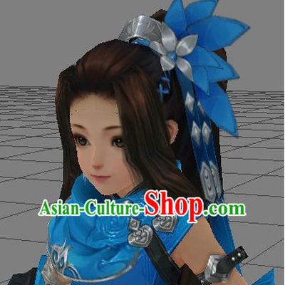 Custom Made According to Your Picture Asian Chinese Ancient Fairy Long Black Wigs