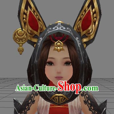 Custom Made According to Your Picture Asian Chinese Ancient Traditional Female Long Wigs and Hair Accessories