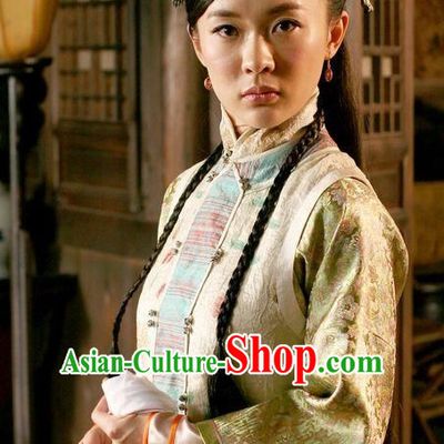 Asian Chinese Ancient Traditional Long Wigs and Hair Accessories for Women