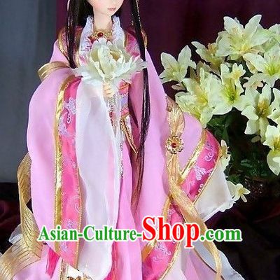 Asian Fashion Princess Traditional Clothes and Headwear Complete Set