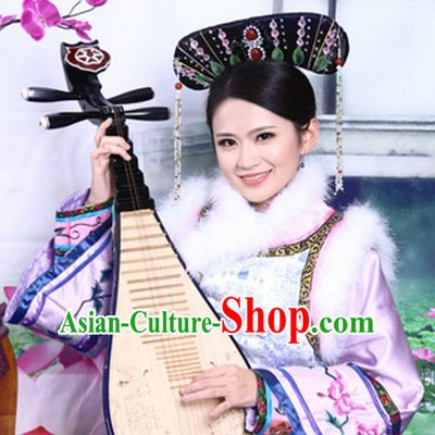 Asian Fashion Qing Manchu Cheongsam Clothes from China
