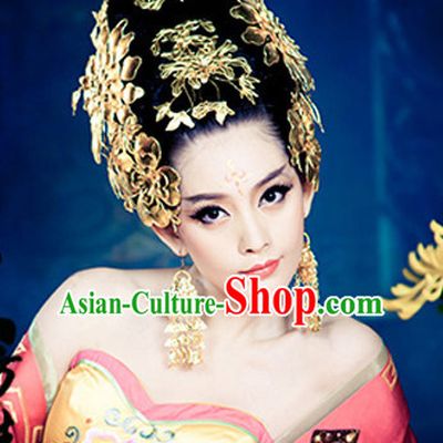 Chinese Traditional Wedding Hair Accessories Fascinators and Earrings
