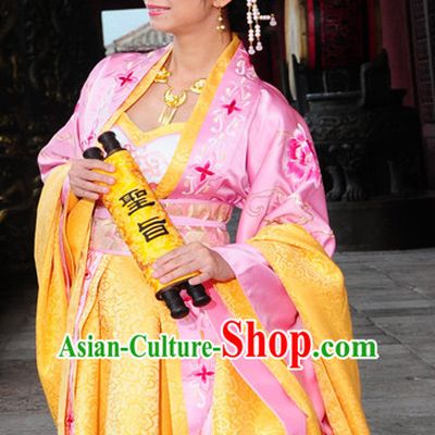 Chinese Traditional Princess Gown and Hair Jewelry Complete Set