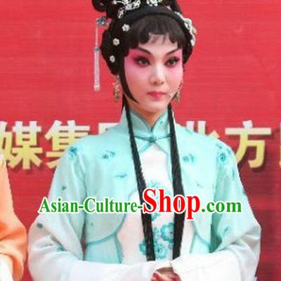 Chinese Traditional Handmade Black Long Wig