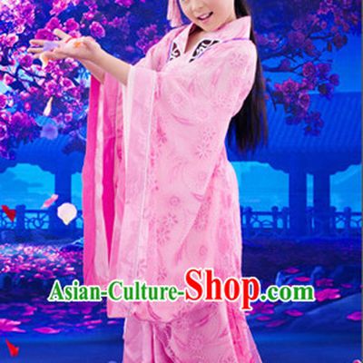 Chinese Traditional National Costumes and Hair Clips for Kids