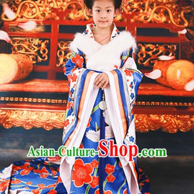 Asian Traditional Empress Costumes and Headpieces for Kids