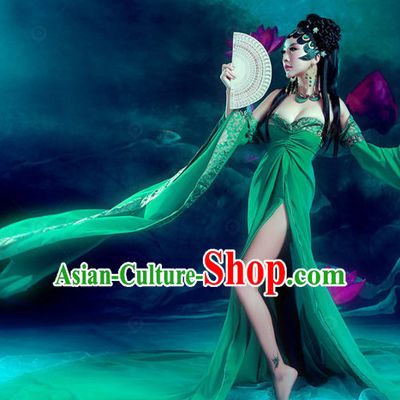 Chinese Traditional National Costumes Fairy Sexy Halloween Costume Complete Set