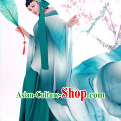 Chinese Traditional National Costumes Color Transition Sexy Halloween Costume Complete Set