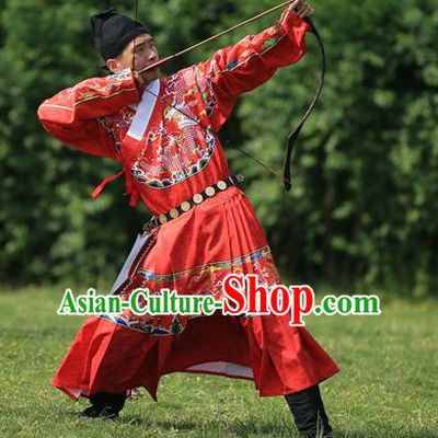 Chinese Traditional Clothing Chinese Ancient Archer Official Costume and Hat