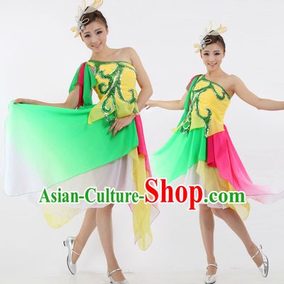 Chinese Traditional Drum Beating Dance Attire Discount Dance Dostumes Discount Dance Supply for Women