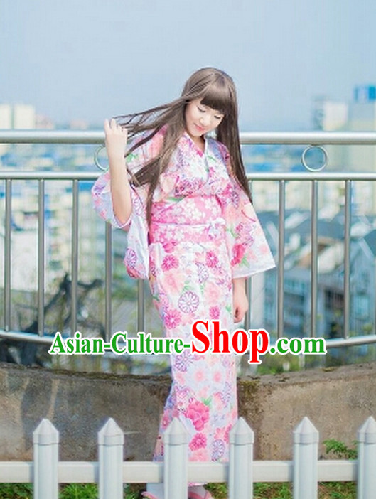 Japanese Traditional Yukata Female Kimono Complete Set Japanese Traditional Yukata Female Kimono Complete Set