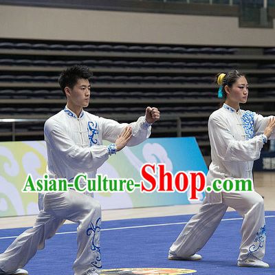 Top Tai Chi Costumes Taijiquan Costume Aikido Chikung Tichi Uniforms Quigong Uniform Thaichi Martial Art Qi Gong Combat Clothing Competition Uniforms for Women or Men