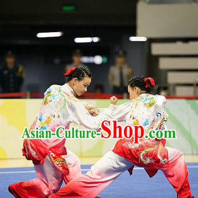 Top Tai Chi Championship Phoenix Embroidery Costumes Taijiquan Uniforms Martial Arts Qi Gong Kung Fu Combat Clothing Competition Uniform for Women