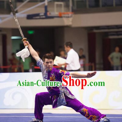 Top Kung Fu Broadsword Uniforms Martial Arts Training Uniform Gongfu Clothing Wing Chun Costume Shaolin Clothes Karate Suit for Men