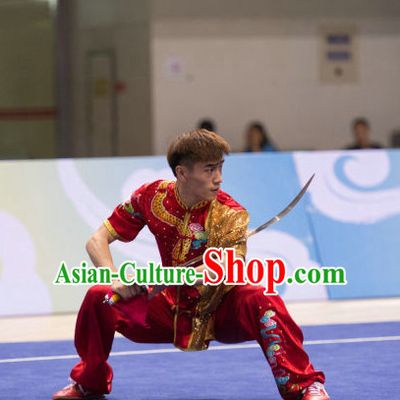 Top Kung Fu Broadsword Uniforms Martial Arts Training Uniform Gongfu Clothing Wing Chun Costume Shaolin Clothes Karate Suit for Men