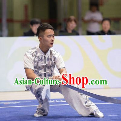 Top Kung Fu Broadsword Uniforms Martial Arts Training Uniform Gongfu Clothing Wing Chun Costume Shaolin Clothes Karate Suits for Men