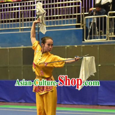 Top Chinese Kung Fu Sword Uniforms Kungfu Uniform Martial Arts Competition Costumes for Women