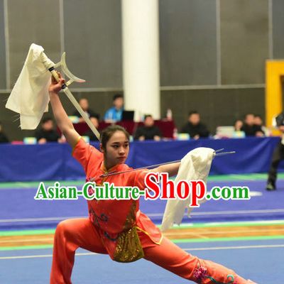 Top Chinese Kung Fu Sword Uniforms Kungfu Uniform Martial Arts Competition Costumes for Women