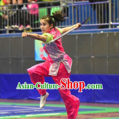 Top Chinese Kung Fu Sword Uniforms Kungfu Uniform Martial Arts Competition Costumes for Women