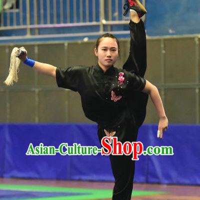 Top Chinese Wushu Kung Fu Sword Uniforms Kungfu Uniform Martial Arts Competition Costumes for Women