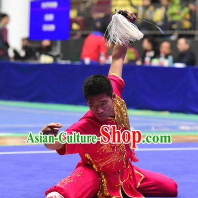 Top Chinese Wushu Kung Fu Sword Uniforms Kungfu Uniform Martial Arts Competition Costumes for Men