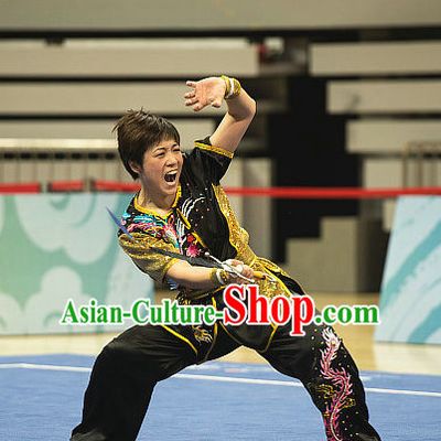 Top Chinese Kung Fu Sword Uniforms Martial Arts Competition Costumes for Women