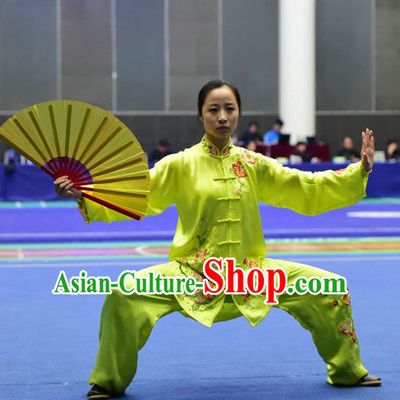 Top Embroidered Tai Chi Taijiquan Aikido Chikung Tichi Quigong Chigong Thaichi Pants Tai Chi Fan Tai Chi Quan Onitsuka Tiger Tai Chi Competition Costumes Uniforms