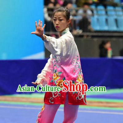 Top Embroidered Tai Chi Taijiquan Aikido Chikung Tichi Quigong Chigong Thaichi Pants Tai Chi Fan Tai Chi Quan Onitsuka Tiger Tai Chi Competition Costumes Uniforms