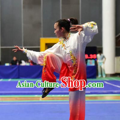 Top Embroidered Tai Chi Taijiquan Aikido Chikung Tichi Quigong Chigong Thaichi Pants Tai Chi Fan Tai Chi Quan Onitsuka Tiger Tai Chi Competition Costumes Uniforms