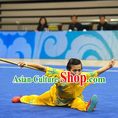 Top Chinese Kung Fu Stick Wooden Dummy Hung Gar Taekwondo Gear Taekwondo Equipment Kung Fu Moves Chinese Kungfu Costume Wing Chun Costumes Competition Uniforms