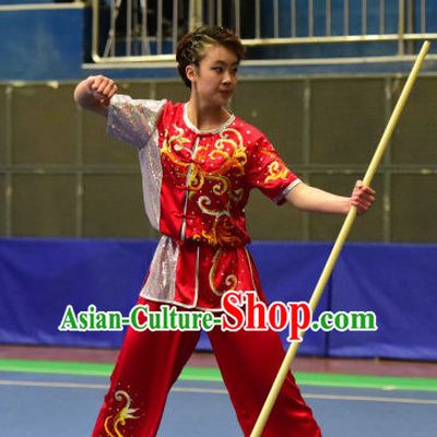 Top Chinese Kung Fu Stick Wooden Dummy Hung Gar Taekwondo Gear Taekwondo Equipment Kung Fu Moves Chinese Kungfu Costume Wing Chun Costumes Competition Uniforms