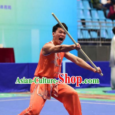 Top Chinese Kung Fu Stick Wooden Dummy Hung Gar Taekwondo Gear Taekwondo Equipment Kung Fu Moves Chinese Kungfu Costume Wing Chun Costumes Competition Uniforms