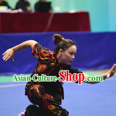 Top Chinese Eagle Claw Boxing or Eagle Claw Fist Uniforms Kung Fu Costumes Martial Arts Suits Competition Uniform