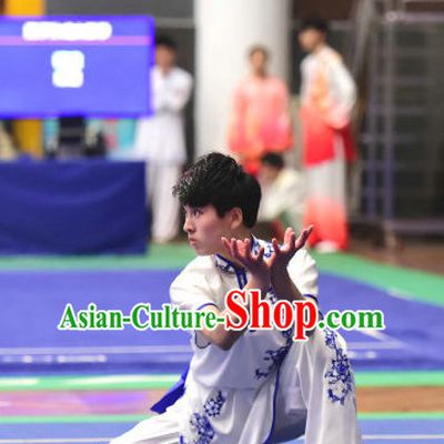 Top Chinese Eagle Claw Boxing or Eagle Claw Fist Uniforms Kung Fu Costumes Martial Arts Suits Competition Uniform